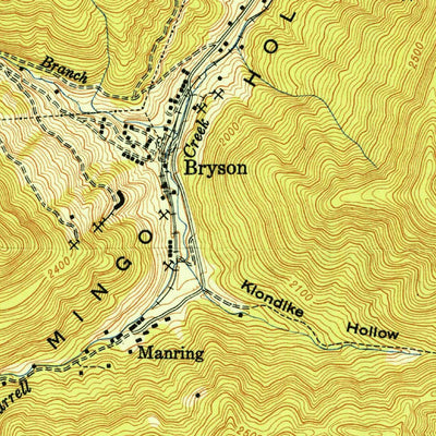 United States Geological Survey Fork Ridge, TN-KY (1950, 24000-Scale) digital map
