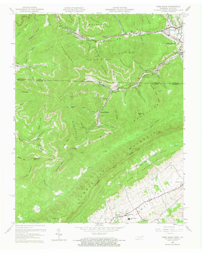 United States Geological Survey Fork Ridge, TN-KY (1959, 24000-Scale) digital map