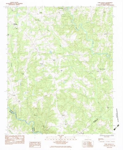 United States Geological Survey Fork Shoals, SC (1983, 24000-Scale) digital map