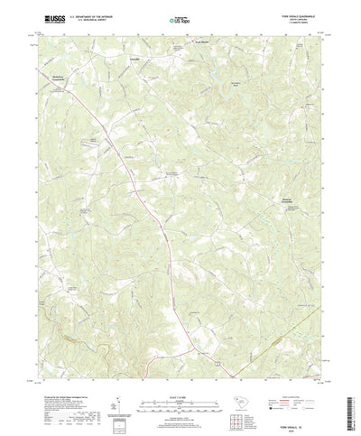 United States Geological Survey Fork Shoals, SC (2020, 24000-Scale) digital map