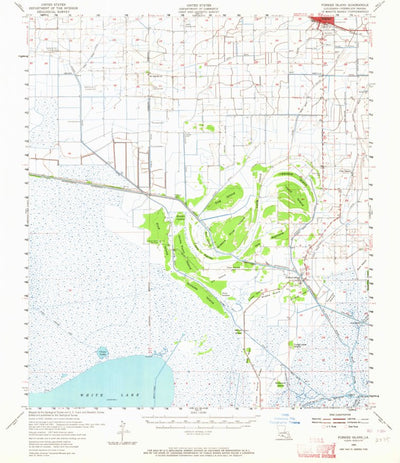 United States Geological Survey Forked Island, LA (1955, 62500-Scale) digital map