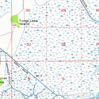 United States Geological Survey Forked Island, LA (1955, 62500-Scale) digital map