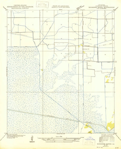 United States Geological Survey Forked Island NW, LA (1946, 31680-Scale) digital map
