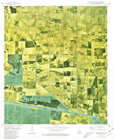 United States Geological Survey Forked Island NW, LA (1979, 24000-Scale) digital map