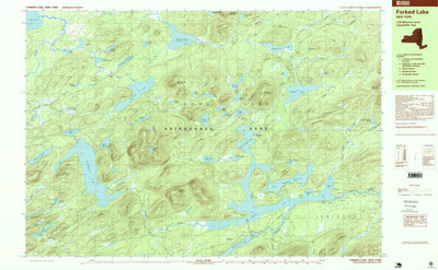 United States Geological Survey Forked Lake, NY (1997, 25000-Scale) digital map