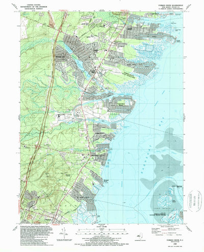 United States Geological Survey Forked River, NJ (1989, 24000-Scale) digital map