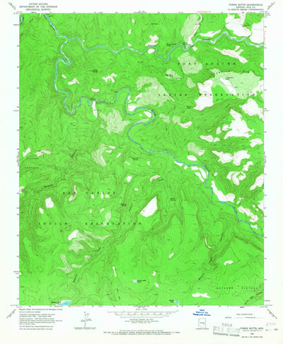 United States Geological Survey Forks Butte, AZ (1966, 24000-Scale) digital map