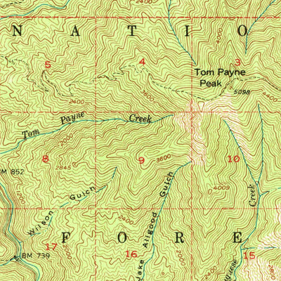 United States Geological Survey Forks Of Salmon, CA (1955, 62500-Scale) digital map