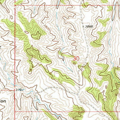 United States Geological Survey Forks Ranch, MT (1972, 24000-Scale) digital map