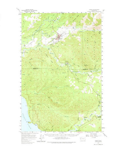 United States Geological Survey Forks, WA (1957, 62500-Scale) digital map