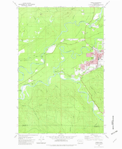 United States Geological Survey Forks, WA (1981, 24000-Scale) digital map