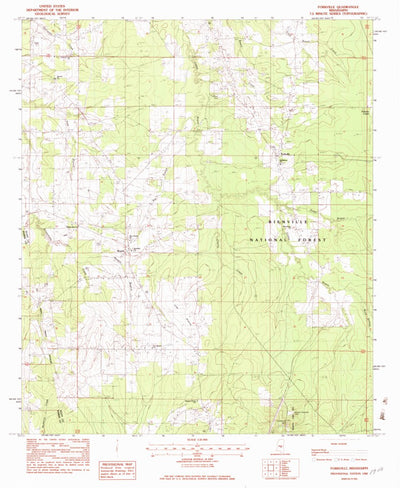 United States Geological Survey Forkville, MS (1982, 24000-Scale) digital map