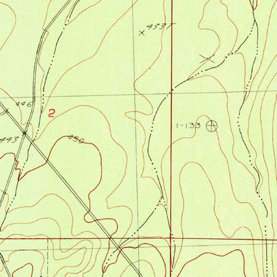 United States Geological Survey Forkville, MS (1982, 24000-Scale) digital map