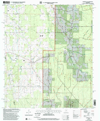 United States Geological Survey Forkville, MS (2000, 24000-Scale) digital map