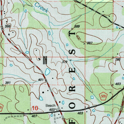 United States Geological Survey Forkville, MS (2000, 24000-Scale) digital map
