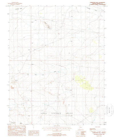 United States Geological Survey Formaster Well, AZ (1988, 24000-Scale) digital map
