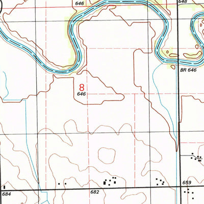 United States Geological Survey Forrest North, IL (1998, 24000-Scale) digital map
