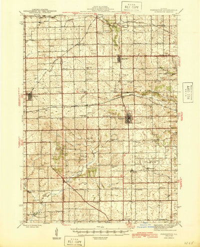 United States Geological Survey Forreston, IL (1945, 62500-Scale) digital map