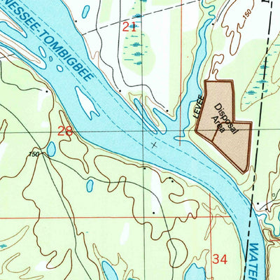 United States Geological Survey Forreston, MS-AL (1987, 24000-Scale) digital map