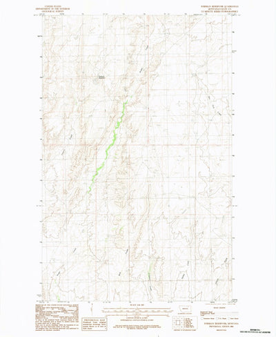 United States Geological Survey Forsman Reservoir, MT (1984, 24000-Scale) digital map