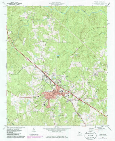 United States Geological Survey Forsyth, GA (1973, 24000-Scale) digital map