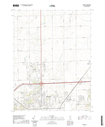 United States Geological Survey Forsyth, IL (2021, 24000-Scale) digital map