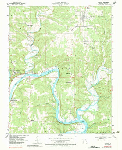 United States Geological Survey Forsyth, MO (1956, 24000-Scale) digital map