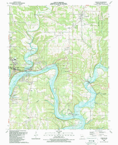 United States Geological Survey Forsyth, MO (1989, 24000-Scale) digital map