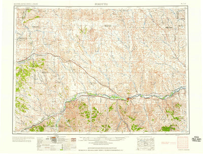 United States Geological Survey Forsyth, MT (1958, 250000-Scale) digital map