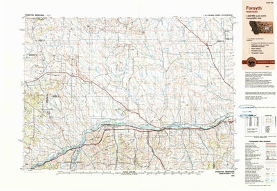 United States Geological Survey Forsyth, MT (1983, 250000-Scale) digital map