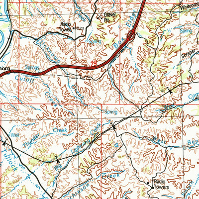 United States Geological Survey Forsyth, MT (1983, 250000-Scale) digital map