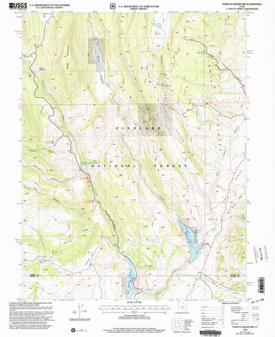 United States Geological Survey Forsyth Reservoir, UT (2001, 24000-Scale) digital map