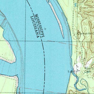 United States Geological Survey Fort Adams, MS-LA (1996, 24000-Scale) digital map