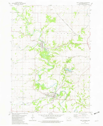 United States Geological Survey Fort Atkinson, IA (1981, 24000-Scale) digital map