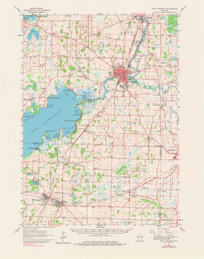 United States Geological Survey Fort Atkinson, WI (1961, 62500-Scale) digital map
