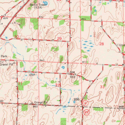 United States Geological Survey Fort Atkinson, WI (1961, 62500-Scale) digital map