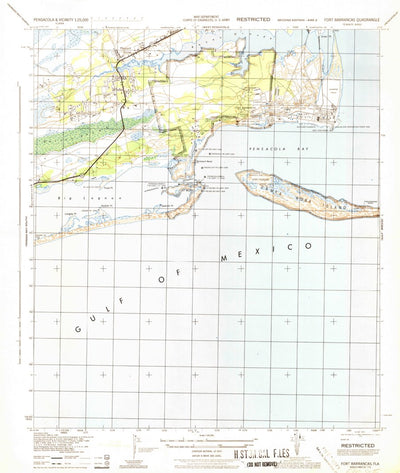 United States Geological Survey Fort Barrancas, FL (1944, 25000-Scale) digital map