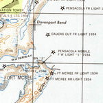 United States Geological Survey Fort Barrancas, FL (1944, 25000-Scale) digital map