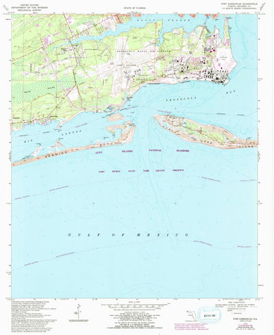 United States Geological Survey Fort Barrancas, FL (1970, 24000-Scale) digital map
