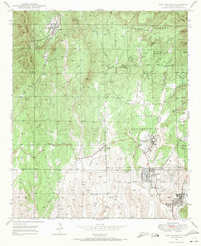 United States Geological Survey Fort Bayard, NM (1947, 24000-Scale) digital map