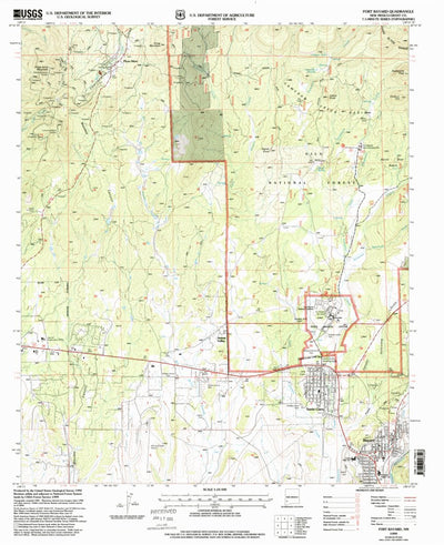 United States Geological Survey Fort Bayard, NM (1999, 24000-Scale) digital map