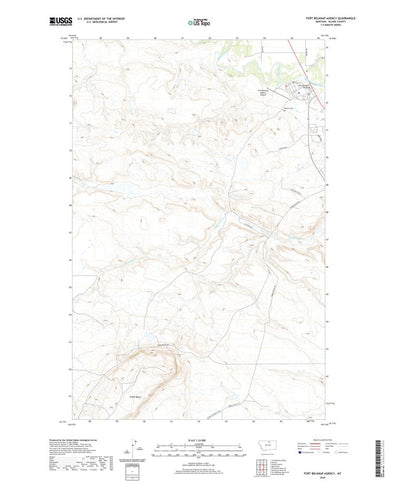 United States Geological Survey Fort Belknap Agency, MT (2020, 24000-Scale) digital map