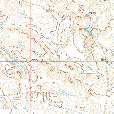 United States Geological Survey Fort Belknap Agency SE, MT (1971, 24000-Scale) digital map