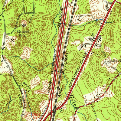 United States Geological Survey Fort Belvoir, VA-MD (1956, 24000-Scale) digital map