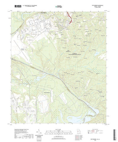 Fort Benning, GA (2020, 24000-Scale) Map by United States Geological ...