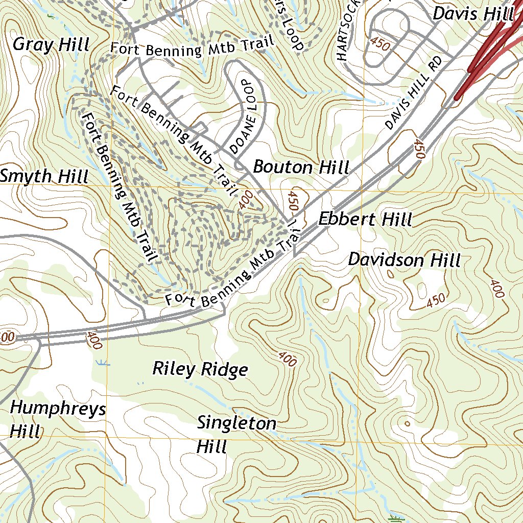 Red Diamond Map Fort Benning, GA (2020, 24000-Scale) Map by United States Geological ...