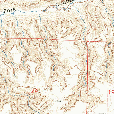 United States Geological Survey Fort Benton NW, MT (1964, 24000-Scale) digital map