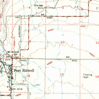 United States Geological Survey Fort Bidwell, CA-OR (1962, 62500-Scale) digital map