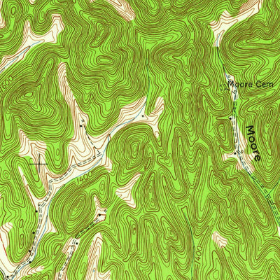 United States Geological Survey Fort Blackmore, VA (1957, 24000-Scale) digital map