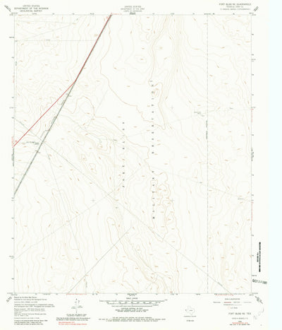 United States Geological Survey Fort Bliss NE, TX (1955, 24000-Scale) digital map